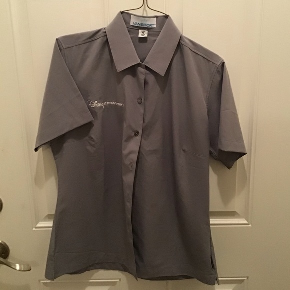 Womens fitted, button up shirt.  Disney (World) transportation department shirt. - Picture 1 of 9